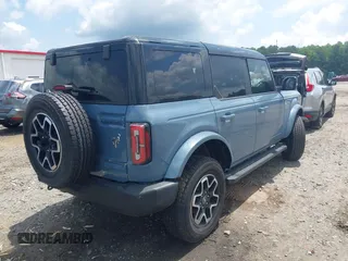 2024 Ford Bronco Outer Banks with VIN 1FMDE8BH5RLA98387, listed as a IAAI auction lot 42496928 with 6,433 mi miles and . Bid and sale history available at DreamBid. Image 4.