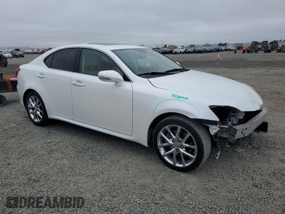 2012 Lexus IS 250 with VIN JTHBF5C20C5160046, listed as a Copart auction lot 59805455 with 90,274 mi miles and Salvage title. Bid and sale history available at DreamBid. Image 4.