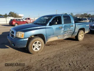 2006 Dodge Dakota SLT with VIN 1D7HW48NX6S503384, listed as a Copart auction lot 46328955 with 89,505 mi miles and Salvage Title. Bid and sale history available at carsss.com. Image 1.