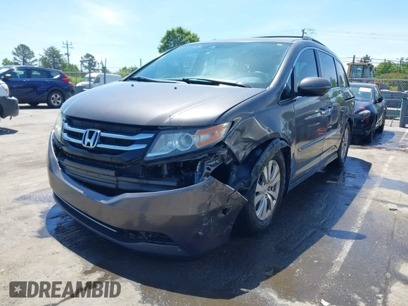 2016 Honda Odyssey EX-L with VIN 5FNRL5H66GB093249, listed as a IAAI auction lot 42044800 with 133,923 mi miles. Bid and sale history available at carsss.com. Image 2.