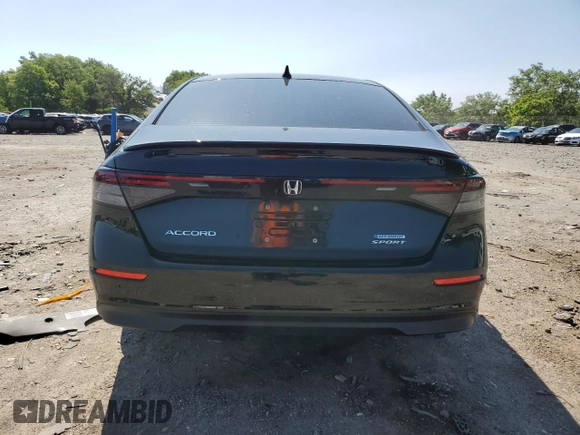 2024 Honda Accord Sport with VIN 1HGCY2F57RA014295, listed as a Copart auction lot 58748875 with 23,422 mi miles and Salvage title. Bid and sale history available at DreamBid. Image 6.