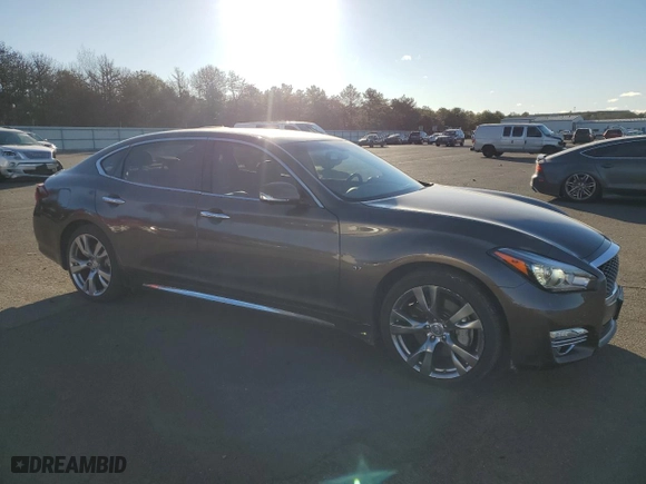 2015 Infiniti Q70L with VIN JN1BY1PP5FM601208, listed as a Copart auction lot 87696735 with 93,780 mi miles and Clean Title. Bid and sale history available at carsss.com. Image 4.
