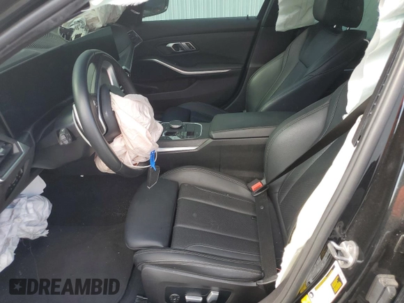 2023 BMW 3 Series 330i with VIN 3MW69FF01P8D51068, listed as a Copart auction lot 55555345 with Not provided miles and Non repairable. Bid and sale history available at DreamBid. Image 7.