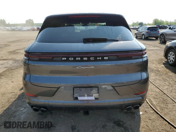 2024 Porsche Cayenne with VIN WP1AA2AY5RDA04955, listed as a Copart auction lot 59577245 with 3,057 mi miles and Salvage title. Bid and sale history available at DreamBid. Image 6.