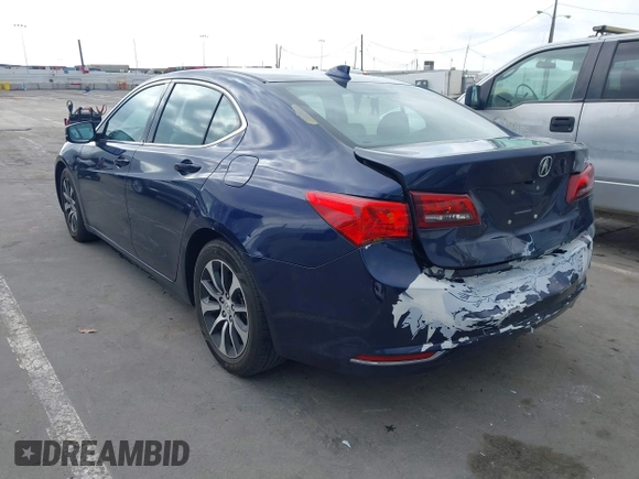 2015 Acura TLX Tech with VIN 19UUB1F51FA004938, listed as a IAAI auction lot 42083428 with 108,397 mi miles. Bid and sale history available at carsss.com. Image 3.