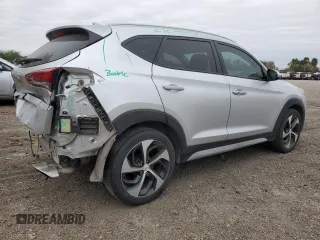 2018 Hyundai Tucson Sport with VIN KM8J33AL7JU772071, listed as a Copart auction lot 87583645 with 56,482 mi miles and Salvage Title. Bid and sale history available at carsss.com. Image 3.