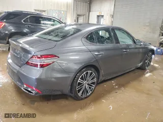 2022 Genesis G70 3.3T with VIN KMTG54TE7NU084124, listed as a Copart auction lot 50022085 with 22,338 mi miles and Salvage Title. Bid and sale history available at carsss.com. Image 3.