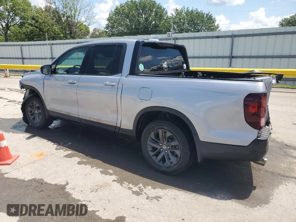 2021 Honda Ridgeline Sport with VIN 5FPYK3F18MB014841, listed as a Copart auction lot 63437765 with 52,293 mi miles and Salvage title. Bid and sale history available at DreamBid. Image 2.