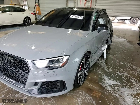 2020 Audi RS 3 Sedan with VIN WUABWGFF8LA903591, listed as a Copart auction lot 45973395 with NaN miles and Salvage Title. Bid and sale history available at carsss.com. Image 13.