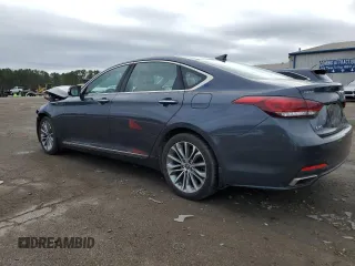 2017 Genesis G80 3.8L with VIN KMHGN4JEXHU170481, listed as a Copart auction lot 38900224 with 71,639 mi miles and . Bid and sale history available at carsss.com. Image 2.