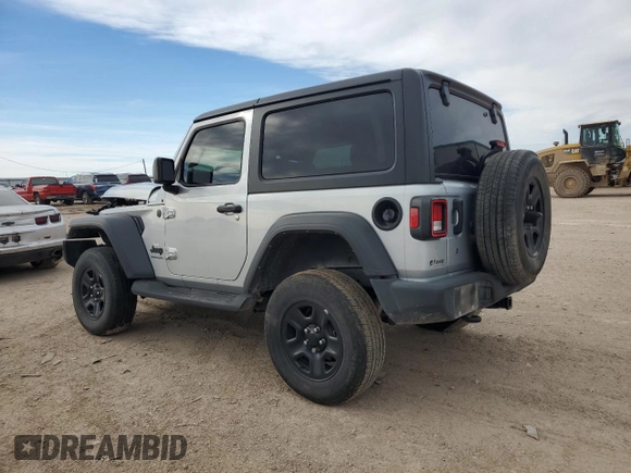 2022 Jeep Wrangler Sport with VIN 1C4HJXAG8NW181325, listed as a Copart auction lot 82700694 with 27,763 mi miles and Salvage Title. Bid and sale history available at DreamBid. Image 2.