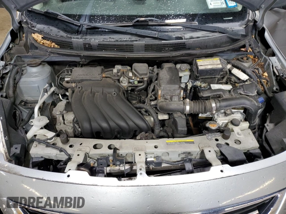 2014 Nissan Versa S Plus with VIN 3N1CN7AP6EL828134, listed as a Copart auction lot 53902045 with 142,825 mi miles and Salvage Title. Bid and sale history available at DreamBid. Image 11.