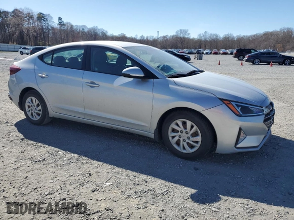 2019 Hyundai Elantra SE with VIN 5NPD74LF6KH486002, listed as a Copart auction lot 49592245 with 74,184 mi miles and Salvage Title. Bid and sale history available at DreamBid. Image 4.