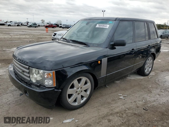 2004 Land Rover Range Rover with VIN SALMF11454A168233, listed as a Copart auction lot 79069844 with 206,762 mi miles and Salvage title. Bid and sale history available at DreamBid. Image 1.