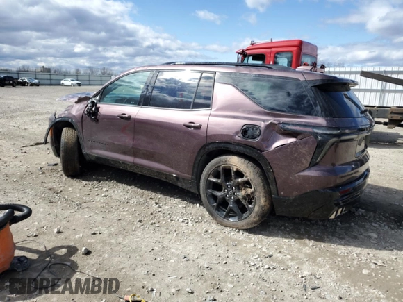 2024 Chevrolet Traverse AWD RS z VIN 1GNEVLKS1RJ198674, wystawiony jako Copart lot #52947305 z przebiegiem 10 550 mil mil oraz Szkoda całkowita • Salvage title. Historia ofert i sprzedaży dostępna na DreamBid. Obrazek 2.