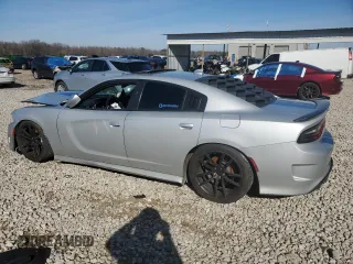 2019 Dodge Charger Scat Pack with VIN 2C3CDXGJ6KH572637, listed as a Copart auction lot 45286815 with 90,341 mi miles and Salvage Title. Bid and sale history available at DreamBid. Image 2.
