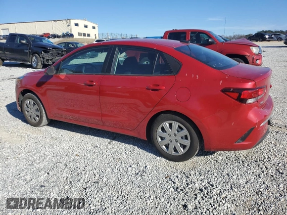 2022 Kia Rio LX with VIN 3KPA24AD6NE484231, listed as a Copart auction lot 86517834 with 35,164 mi miles and Salvage Title. Bid and sale history available at carsss.com. Image 2.