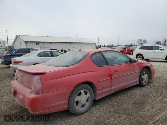 2004 Chevrolet Monte Carlo SS with VIN 2G1WX12K449193350, listed as a Copart auction lot 44987355 with 141,715 mi miles and Salvage Title. Bid and sale history available at carsss.com. Image 3.