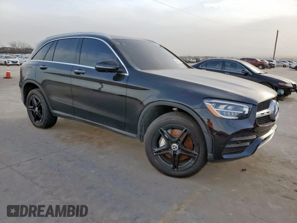2022 Mercedes-Benz GLC 300 with VIN W1N0G8EB4NV344065, listed as a Copart auction lot 48241895 with 22,024 mi miles and Salvage Title. Bid and sale history available at DreamBid. Image 4.