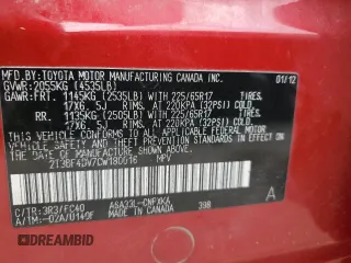 2012 Toyota RAV4 с VIN 2T3BF4DV7CW180016, выставлен на аукционе Copart как лот 61371295 с пробегом 126 612 миль миль и Списание • Salvage title. История ставок и продаж доступна на DreamBid. Изображение 13.