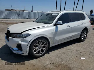 2022 BMW X7 xDrive40i z VIN 5UXCW2C05N9L59302, wystawiony jako Copart lot #61446324 z przebiegiem 21 155 mil mil oraz Szkoda całkowita • Salvage title. Historia ofert i sprzedaży dostępna na DreamBid. Obrazek 1.