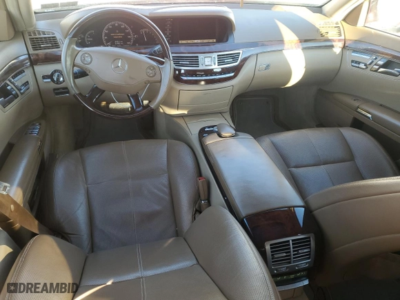 2007 Mercedes-Benz S-Class 5.5L V8 with VIN WDDNG71XX7A060917, listed as a Copart auction lot 46530535 with 147,902 mi miles and Salvage Title. Bid and sale history available at carsss.com. Image 8.