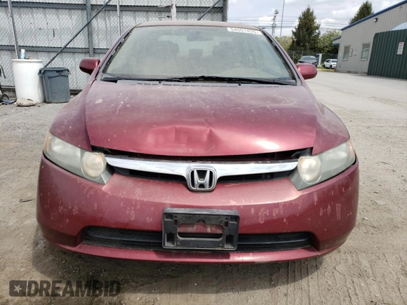 2008 Honda Civic LX with VIN 1HGFA165X8L091015, listed as a Copart auction lot 54551435 with 284,294 mi miles and Clean Title. Bid and sale history available at DreamBid. Image 5.