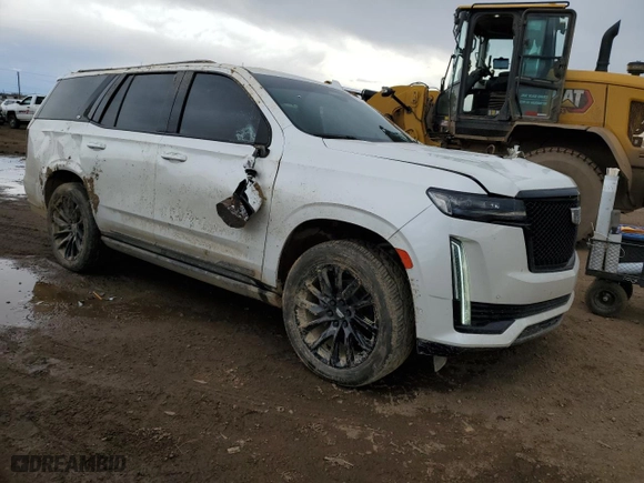 2021 Cadillac Escalade Sport with VIN 1GYS4FKL7MR230847, listed as a Copart auction lot 51488105 with 64,141 mi miles and Salvage Title. Bid and sale history available at carsss.com. Image 4.