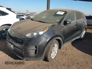2018 Kia Sportage LX with VIN KNDPM3AC9J7430373, listed as a IAAI auction lot 41265761 with 132,604 mi miles and . Bid and sale history available at carsss.com. Image 16.