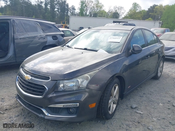 2015 Chevrolet Cruze LT with VIN 1G1PE5SB6F7101516, listed as a IAAI auction lot 41968922 with 161,818 mi miles. Bid and sale history available at carsss.com. Image 2.
