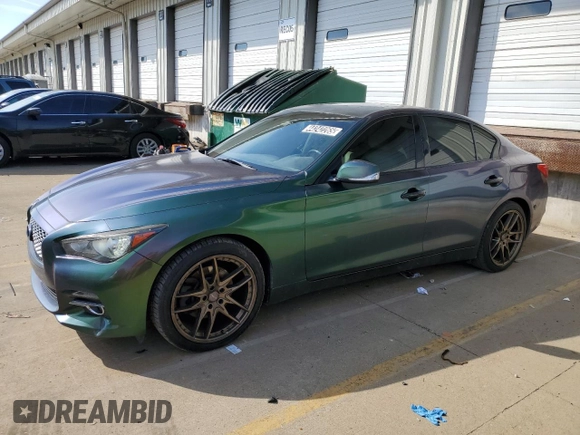 2017 Infiniti Q50 Sport with VIN JN1EV7AP7HM738218, listed as a Copart auction lot 46618795 with 96,763 mi miles and Non repairable. Bid and sale history available at DreamBid. Image 1.