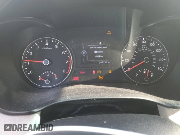2018 Kia Optima LX with VIN 5XXGT4L3XJG227604, listed as a Copart auction lot 61674055 with 197,131 mi miles and Salvage title. Bid and sale history available at DreamBid. Image 9.