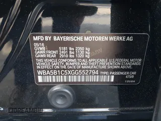 2016 BMW 5 Series 535i with VIN WBA5B1C5XGG552794, listed as a IAAI auction lot 41681624 with 88,902 mi miles and . Bid and sale history available at DreamBid. Image 9.