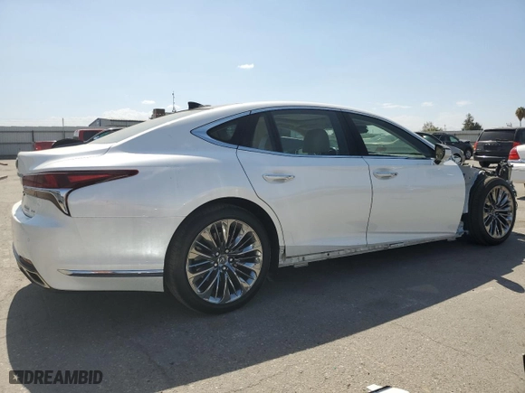 2018 Lexus LS with VIN JTHC5LFF0J5002491, listed as a Copart auction lot 72115644 with 36,641 mi miles and Salvage Title. Bid and sale history available at carsss.com. Image 3.