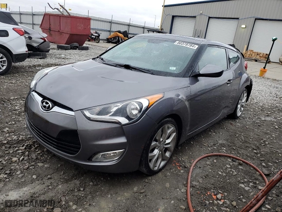 2015 Hyundai Veloster with VIN KMHTC6AD2FU229477, listed as a Copart auction lot 80378784 with 82,690 mi miles and Salvage Title. Bid and sale history available at carsss.com. Image 1.