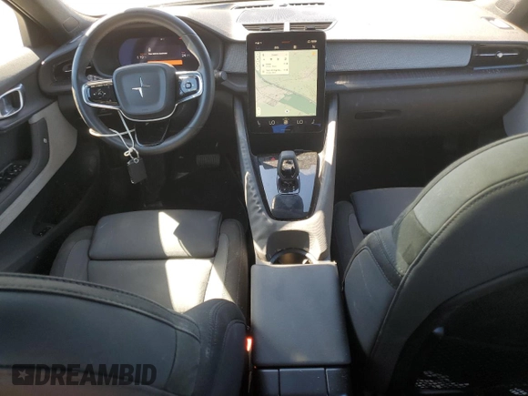 2021 Polestar 2 Launch Edition with VIN LPSED3KAXML019198, listed as a Copart auction lot 65857754 with 114,875 mi miles and Salvage Title. Bid and sale history available at carsss.com. Image 8.