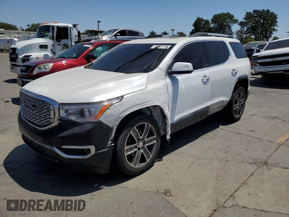 2018 GMC Acadia Denali with VIN 1GKKNPLS5JZ203628, listed as a Copart auction lot 60729155 with Not provided miles and Salvage title. Bid and sale history available at DreamBid. Image 1.