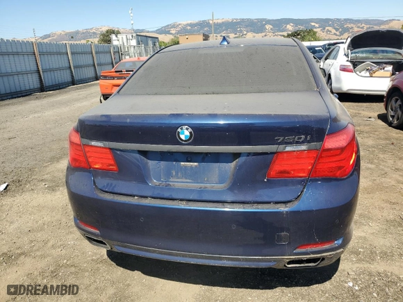 2009 BMW 7 Series 750i with VIN WBAKA83509CY35388, listed as a Copart auction lot 63561984 with 166,068 mi miles and Salvage Title. Bid and sale history available at carsss.com. Image 6.