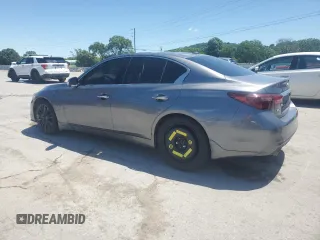 2018 Infiniti Q50 Red Sport 400 with VIN JN1FV7AR1JM700091, listed as a Copart auction lot 58004335 with 59,254 mi miles and Salvage title. Bid and sale history available at DreamBid. Image 2.