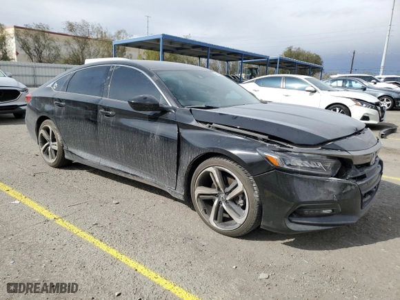 2018 Honda Accord Sedan Sport 1.5T with VIN 1HGCV1F36JA172438, listed as a Copart auction lot 50894465 with 55,337 mi miles and Salvage Title. Bid and sale history available at carsss.com. Image 4.
