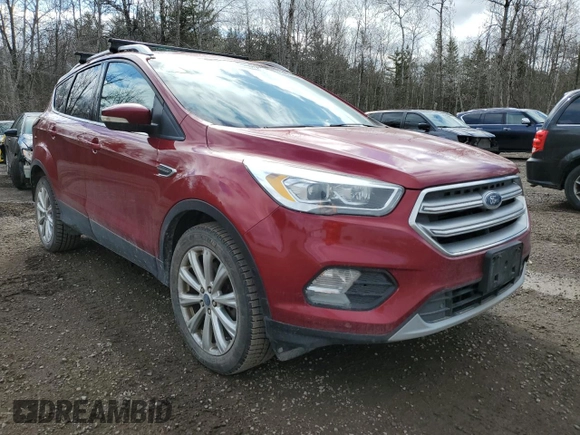 2017 Ford Escape Titanium with VIN 1FMCU9J98HUB68357, listed as a Copart auction lot 53839855 with 252,398 mi miles and Clean Title. Bid and sale history available at carsss.com. Image 4.