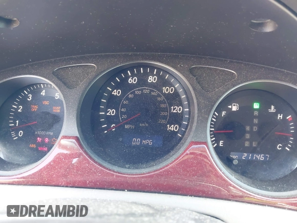 2004 Lexus ES 350 with VIN JTHBA30G340011986, listed as a IAAI auction lot 42077593 with 211,467 mi miles and . Bid and sale history available at DreamBid. Image 7.