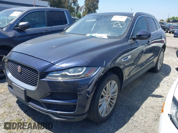 2018 Jaguar F-Pace 30t Portfolio with VIN SADCN2GX4JA284441, listed as a IAAI auction lot 41758867 with 113,302 mi miles and . Bid and sale history available at DreamBid. Image 2.