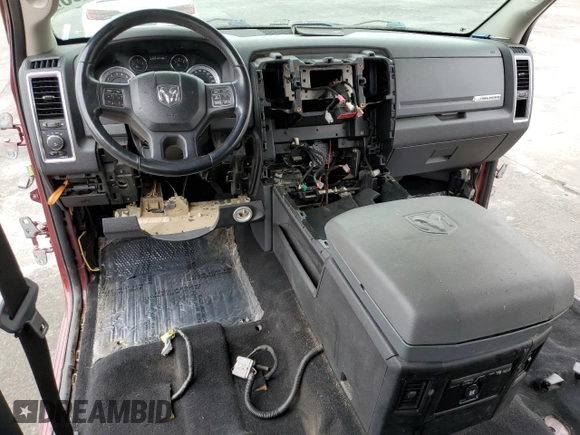 2018 Ram 1500 Big Horn with VIN 1C6RR7LM3JS259079, listed as a Copart auction lot 47464565 with Not provided miles and Salvage title. Bid and sale history available at DreamBid. Image 8.