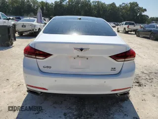 2017 Genesis G80 3.8L with VIN KMHGN4JE9HU175610, listed as a Copart auction lot 75983844 with 68,181 mi miles and Salvage Title. Bid and sale history available at DreamBid. Image 6.