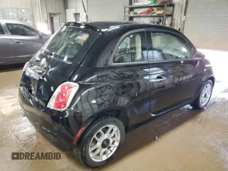 2015 FIAT 500 Pop with VIN 3C3CFFAR5FT501672, listed as a Copart auction lot 52784455 with 63,635 mi miles and Salvage Title. Bid and sale history available at carsss.com. Image 3.