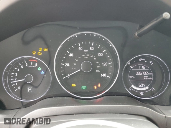 2018 Honda HR-V EX-L Navi with VIN 3CZRU5H75JM717805, listed as a Copart auction lot 86217844 with 95,702 mi miles and Salvage Title. Bid and sale history available at carsss.com. Image 9.