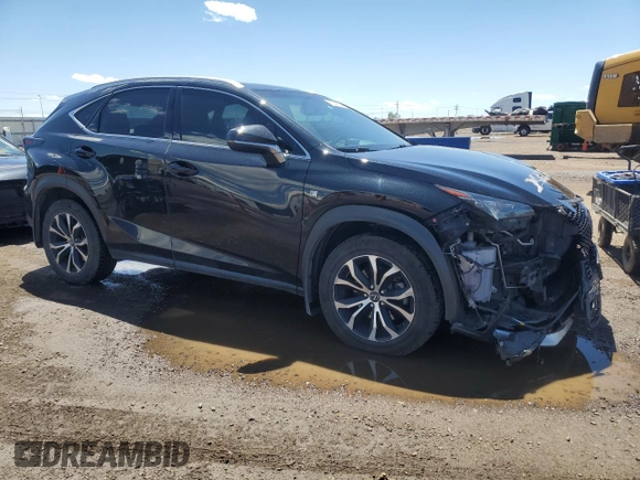 2017 Lexus NX 200t with VIN JTJBARBZ6H2132909, listed as a Copart auction lot 57345325 with 84,294 mi miles and Salvage title. Bid and sale history available at DreamBid. Image 4.