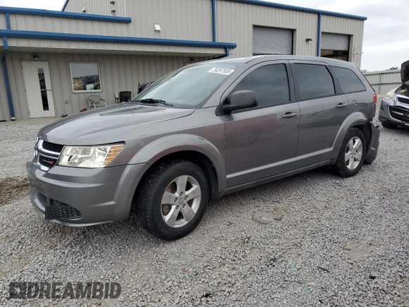 2013 Dodge Journey American Value with VIN 3C4PDCAB7DT500878, listed as a Copart auction lot 58397655 with 183,755 mi miles and Salvage title. Bid and sale history available at DreamBid. Image 1.