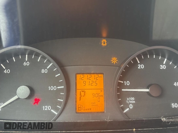 2018 Mercedes-Benz Sprinter Cargo Worker with VIN WD3PE7CDXJP632434, listed as a Copart auction lot 54715465 with 121,212 mi miles and Clean Title. Bid and sale history available at carsss.com. Image 8.